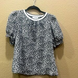 XS THML short sleeve blouse with capped sleeves